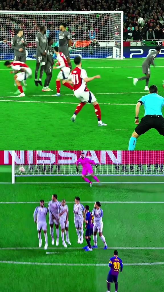 哪个难度更大？将梅西的任意球和赖斯的任意球放在一起对比